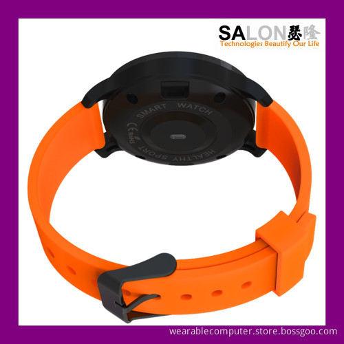 2016 Rugged IP67 Waterproof Heartrate Monitor Bluetooth4.0 Round Smart Watch